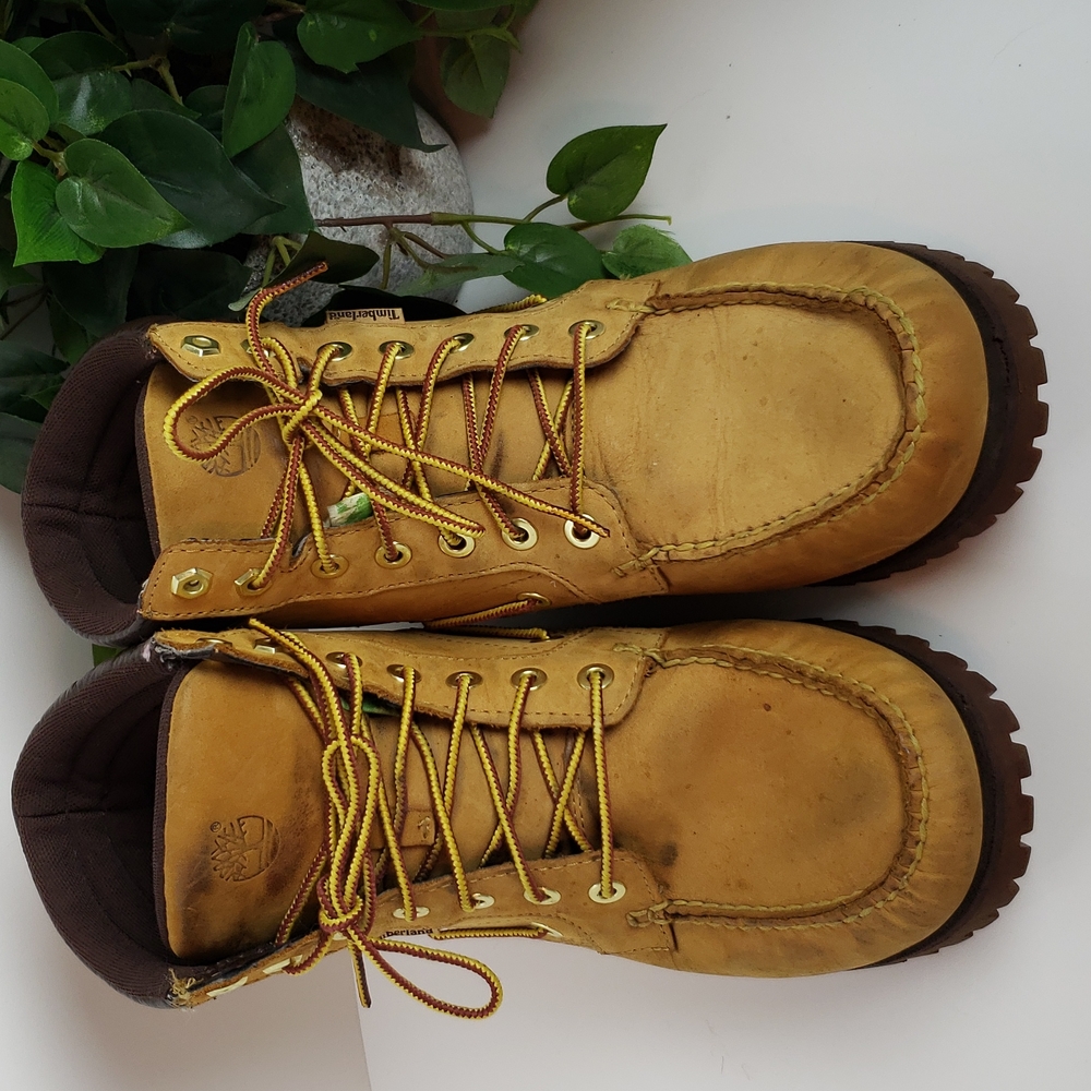 "Timberland" 7 eye moc toe midhaven lace up boots - Picture 3 of 13